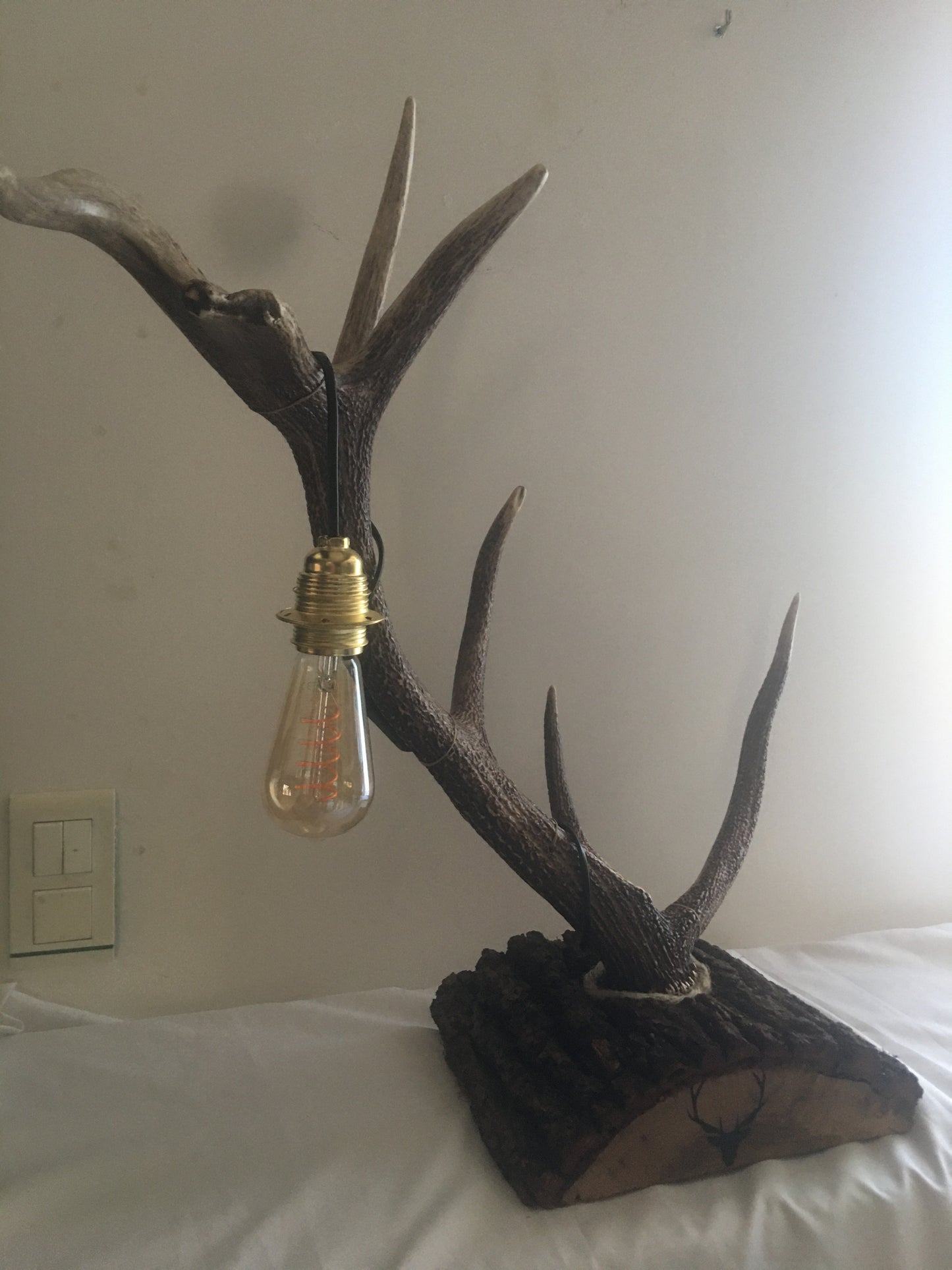 Lampe bois de cerf