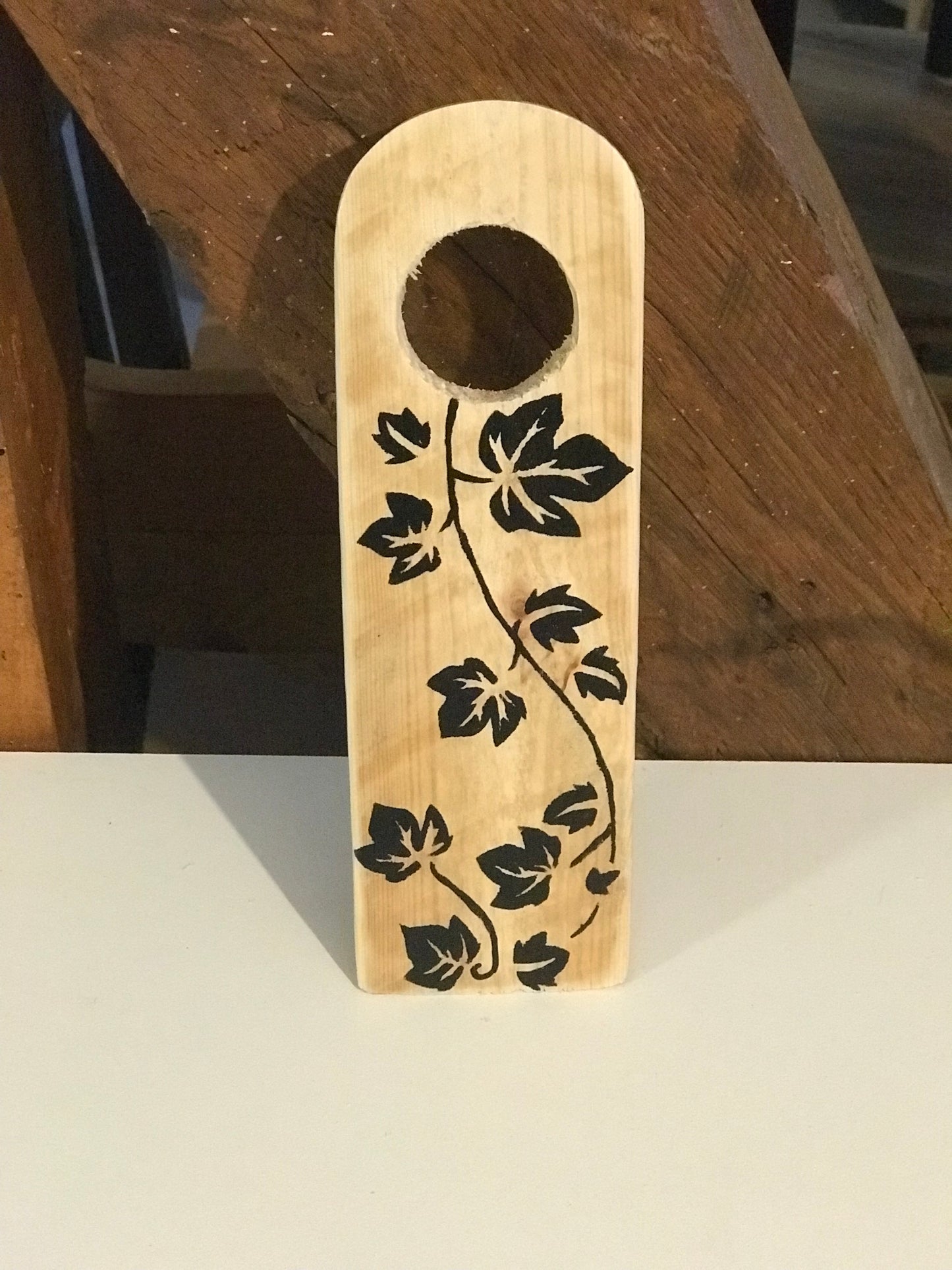 Porte bouteille équilibrage feuilles de vigne